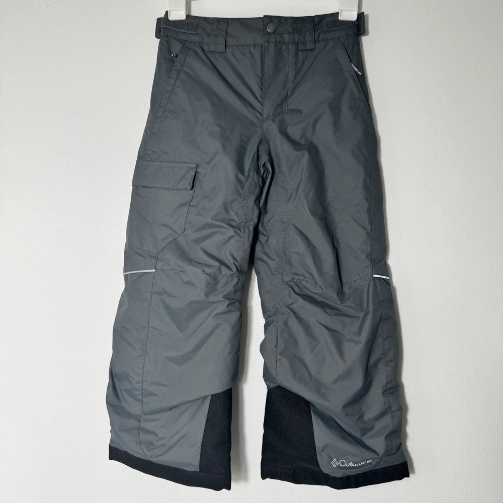 Columbia Omni-Heat Kids Sz Xs 6/7 Black Insulated Outgrown BUGABOO Ski Pants